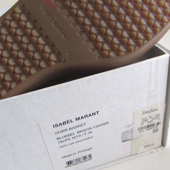 ISABEL MARANT taupe high-top wedge sneakers 39 / 9 - Picture 8 of 8